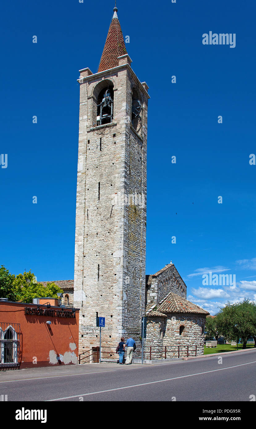 Church San Severo, Bardolino, province Verona, Lake Garda, Lombardy, Italy Stock Photo