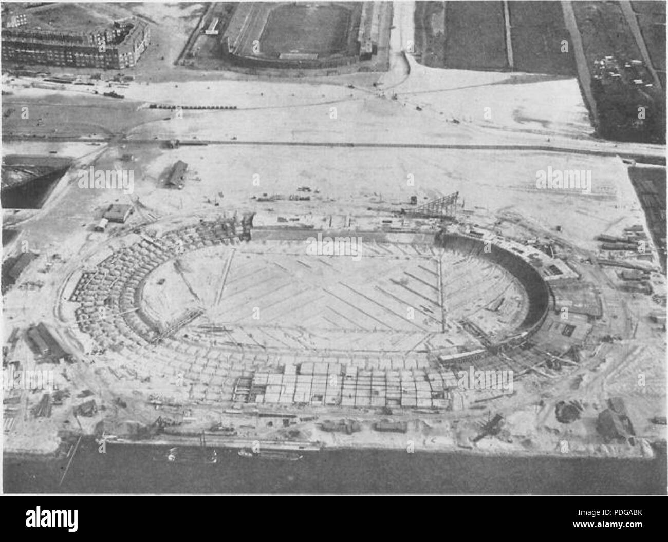 247 Olympisch Stadion Amsterdam under construction Stock Photo