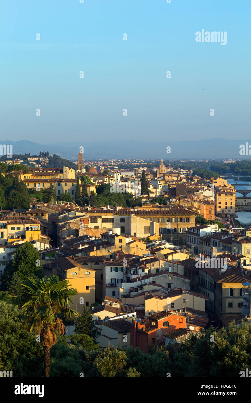Sunrise from piazza michelangelo florence hires stock photography and