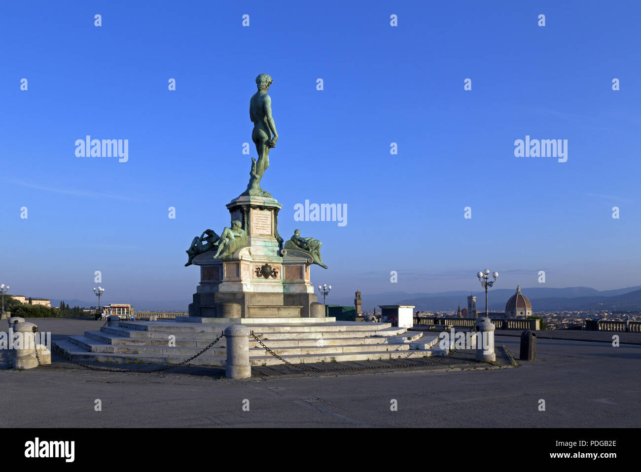 Sunrise from piazza michelangelo florence hires stock photography and