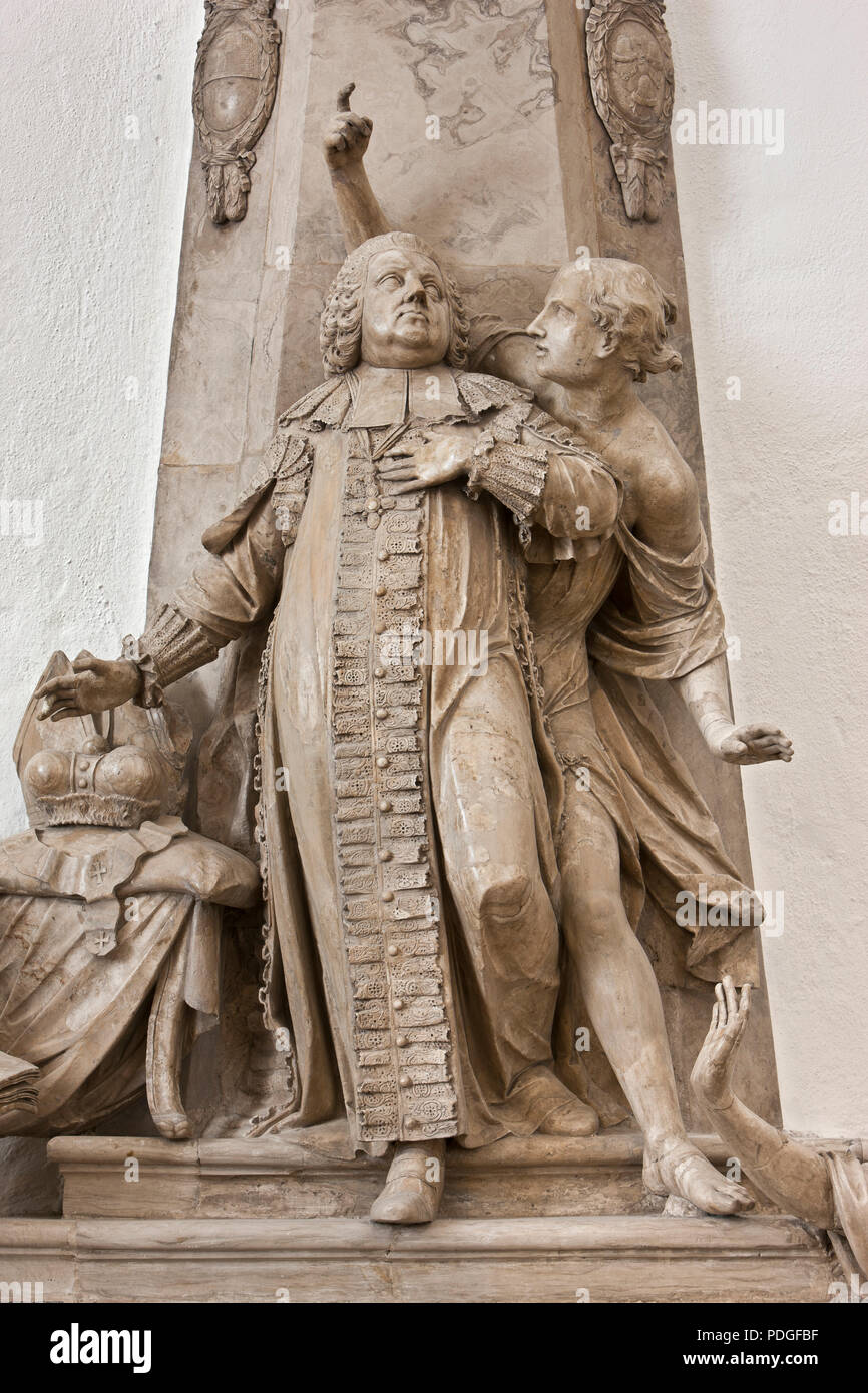 Der Würzburger Dom, Grabmal für Adam Friedrich von Seinsheim, gestorben ...