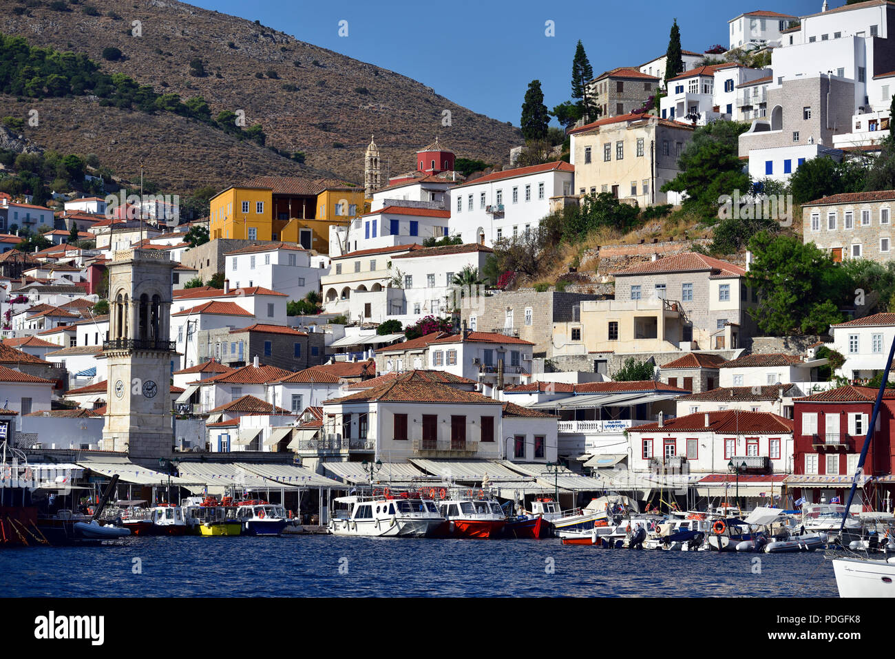 Hydra town in Hydra island, Greece Stock Photo Alamy