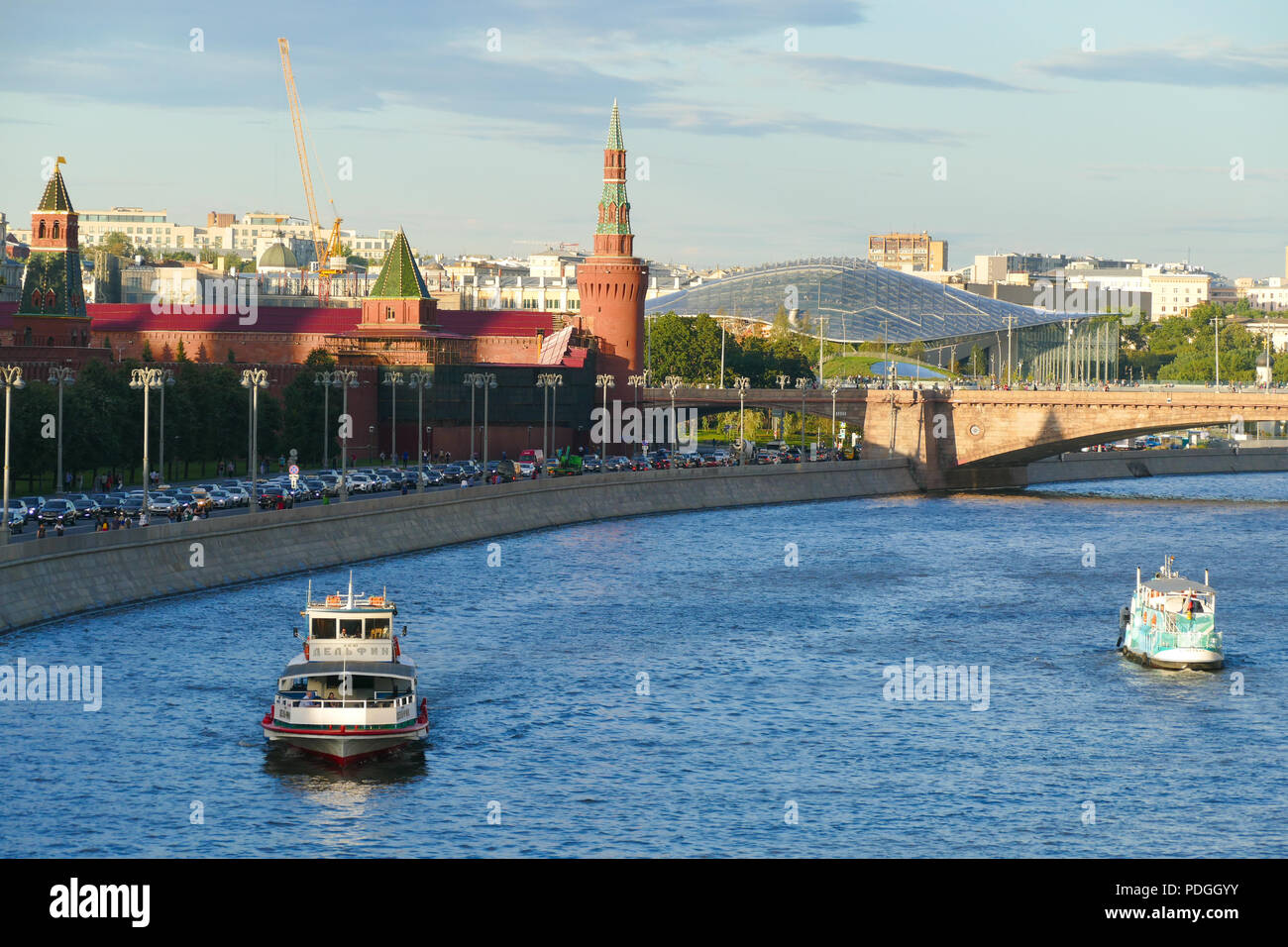 The Moscow Kremlin and the river Stock Photo