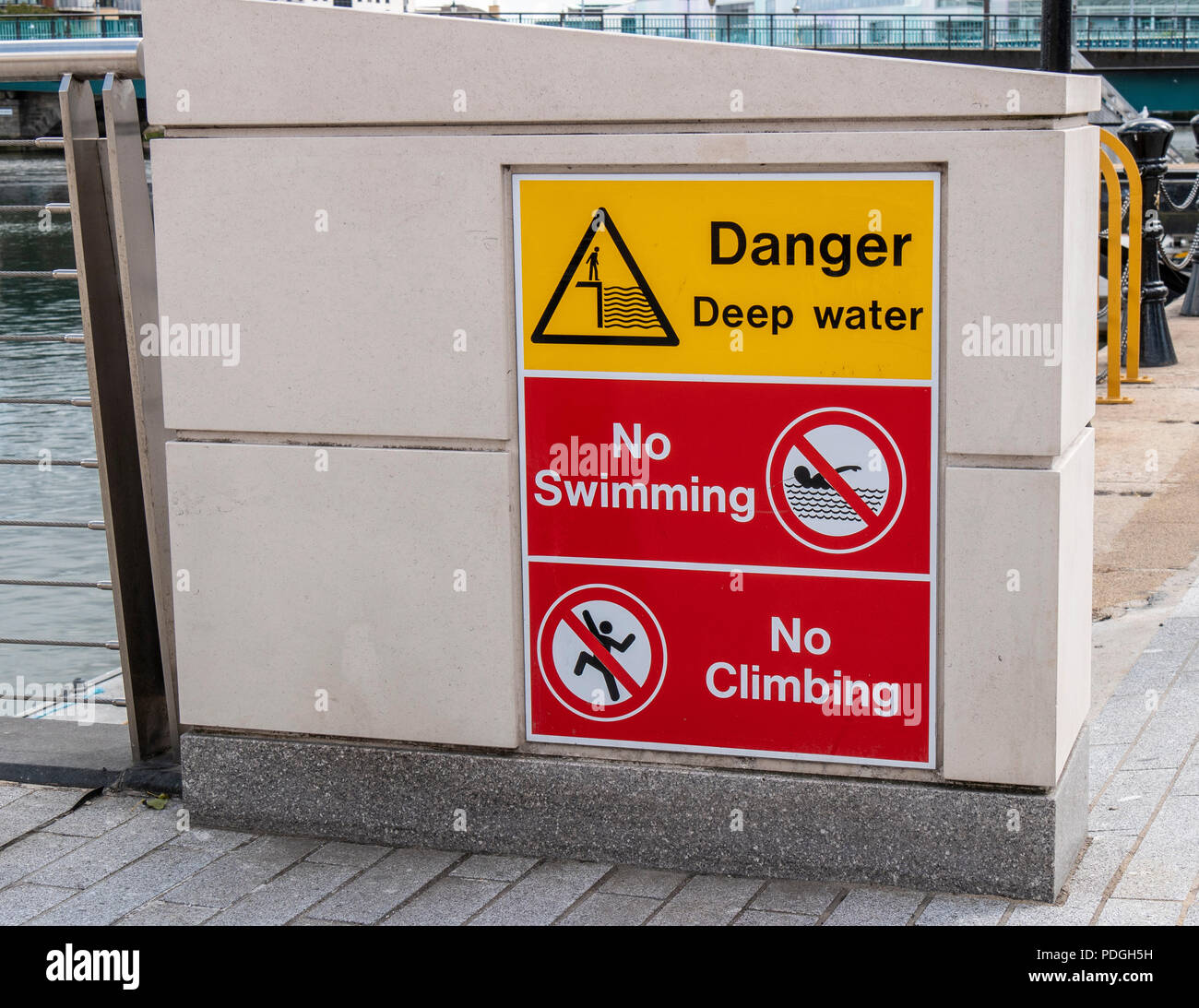 Warning Deep River High Resolution Stock Photography and Images - Alamy
