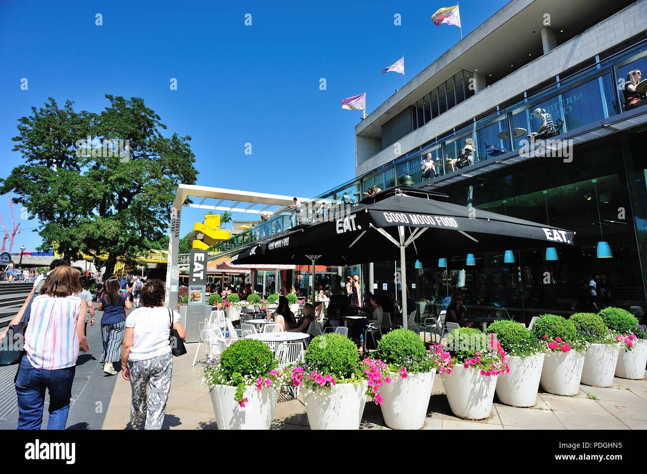 EAT restaurant Southbank, London, England, UK Stock Photo Alamy