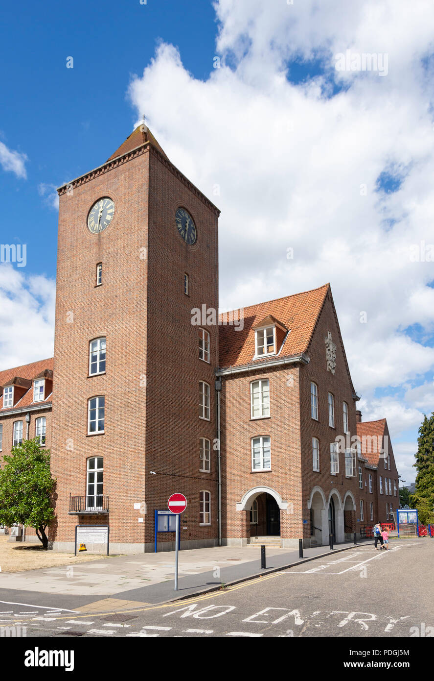 Spelthorne Borough Council building, Knowle Green, Staines-upon-Thames, Surrey, England, United Kingdom Stock Photo