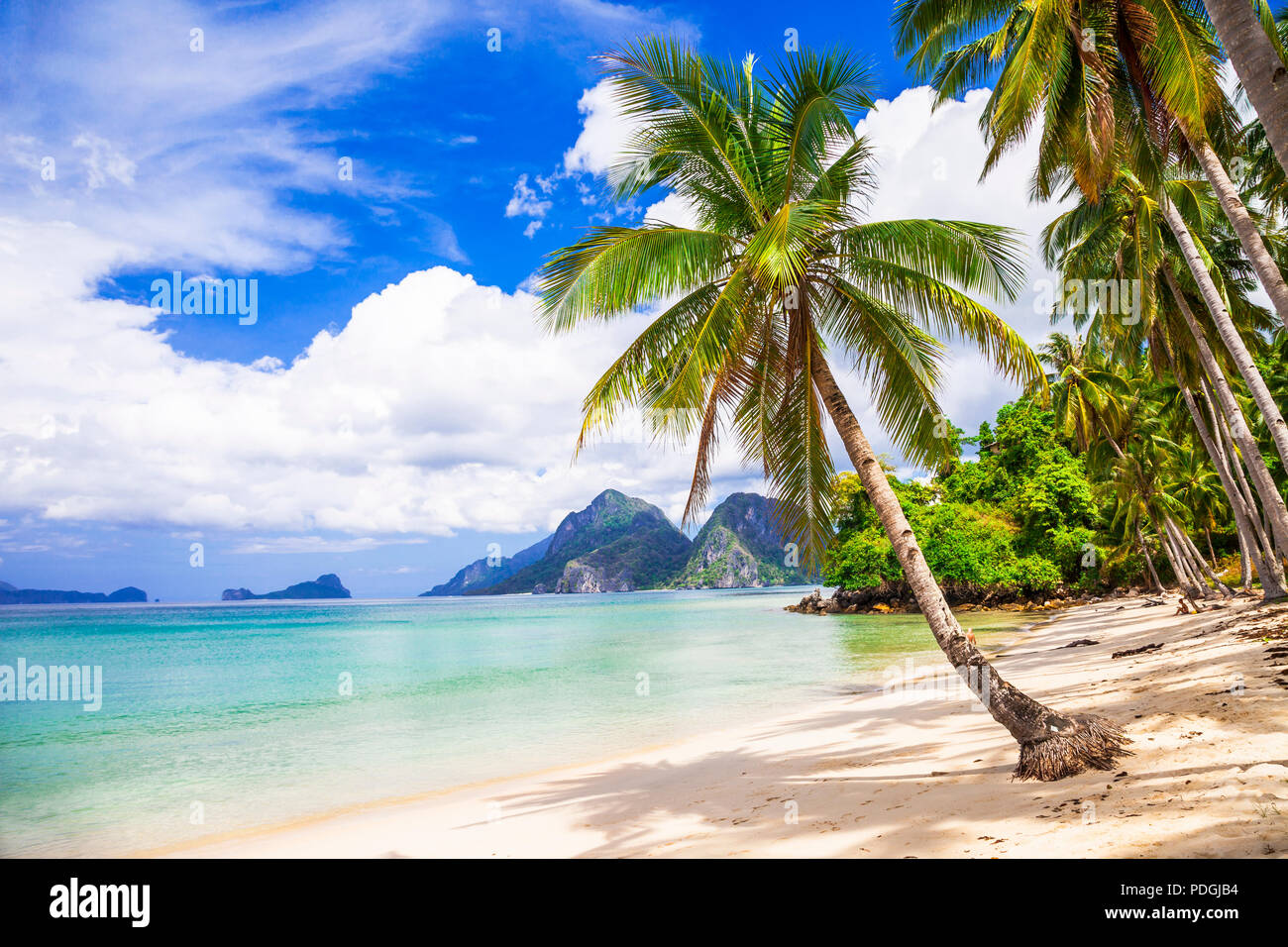 Beautiful beach of Philippines,El Nido. Stock Photo