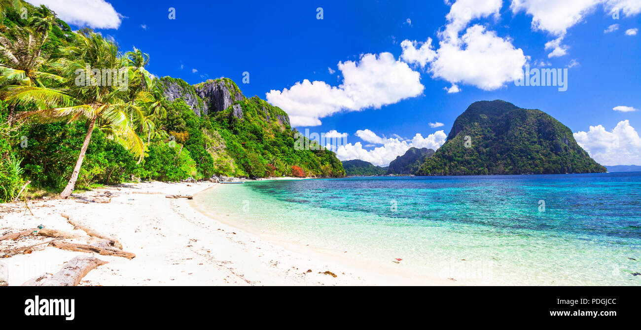 Beautiful beach of Palawan,Philippines. Stock Photo