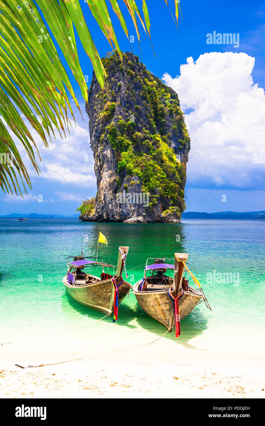 Beautiful beach in Krabi region ,Thailand Stock Photo