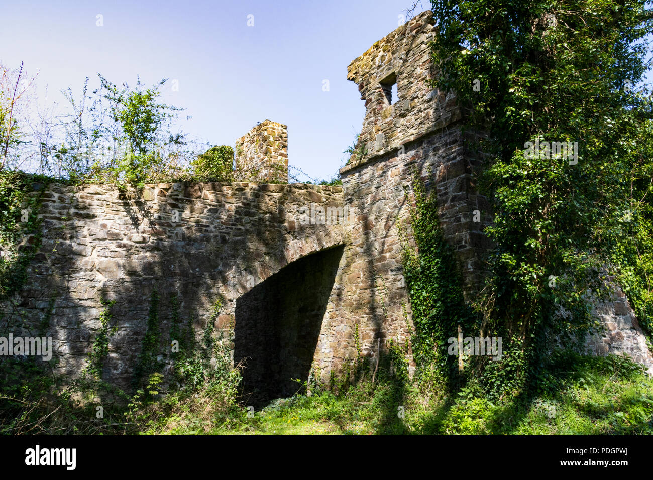 Rear View of Lord Rolle’s Lime Kiln; Landcross,near Bideford, Devon, UK