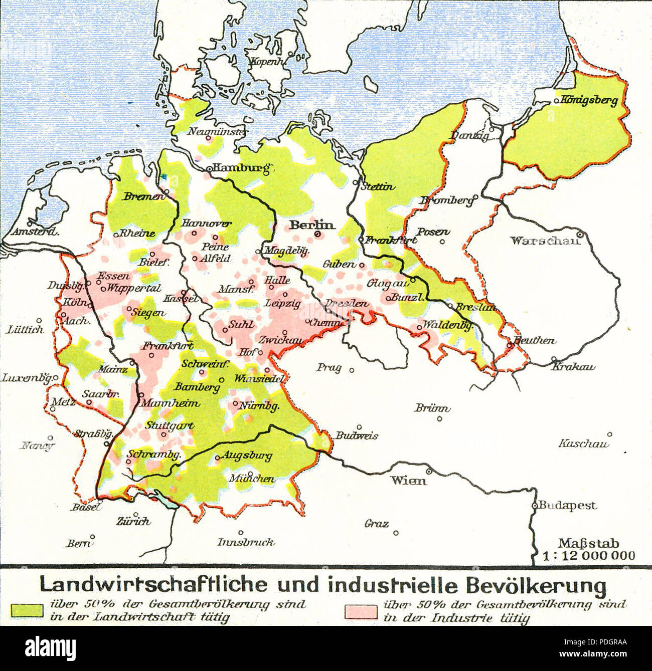 199 Lange diercke sachsen deutschland landwirtschaftliche und industrielle bevoelkerung Stock Photo