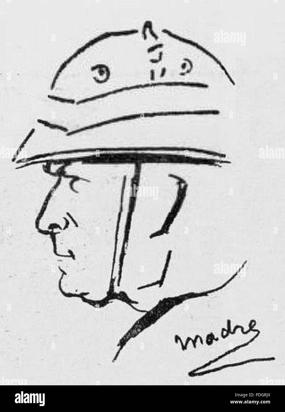 202 Le comte Jean de Madre en 1933 (par Wag) Stock Photo