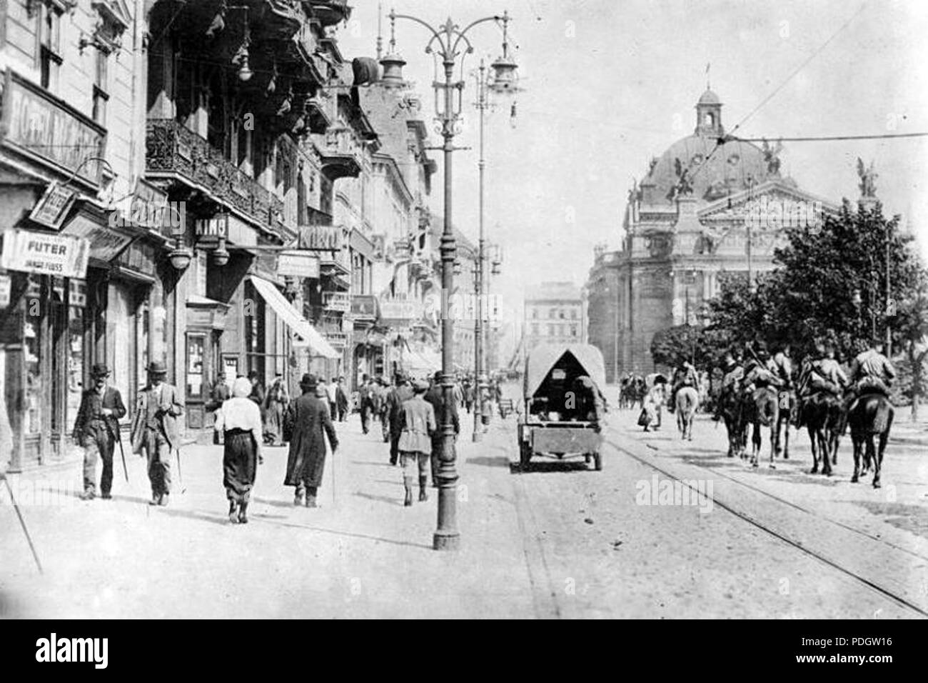 214 Lwow Waly Hetmanskie c1900 Stock Photo - Alamy