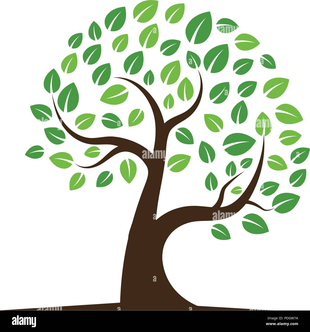 Logos of green Tree leaf ecology nature element vector Stock Vector ...