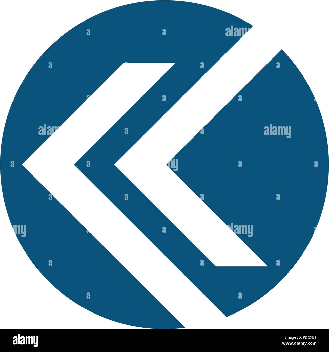 K Letter Arrow vector illustration icon Logo Template design Stock ...
