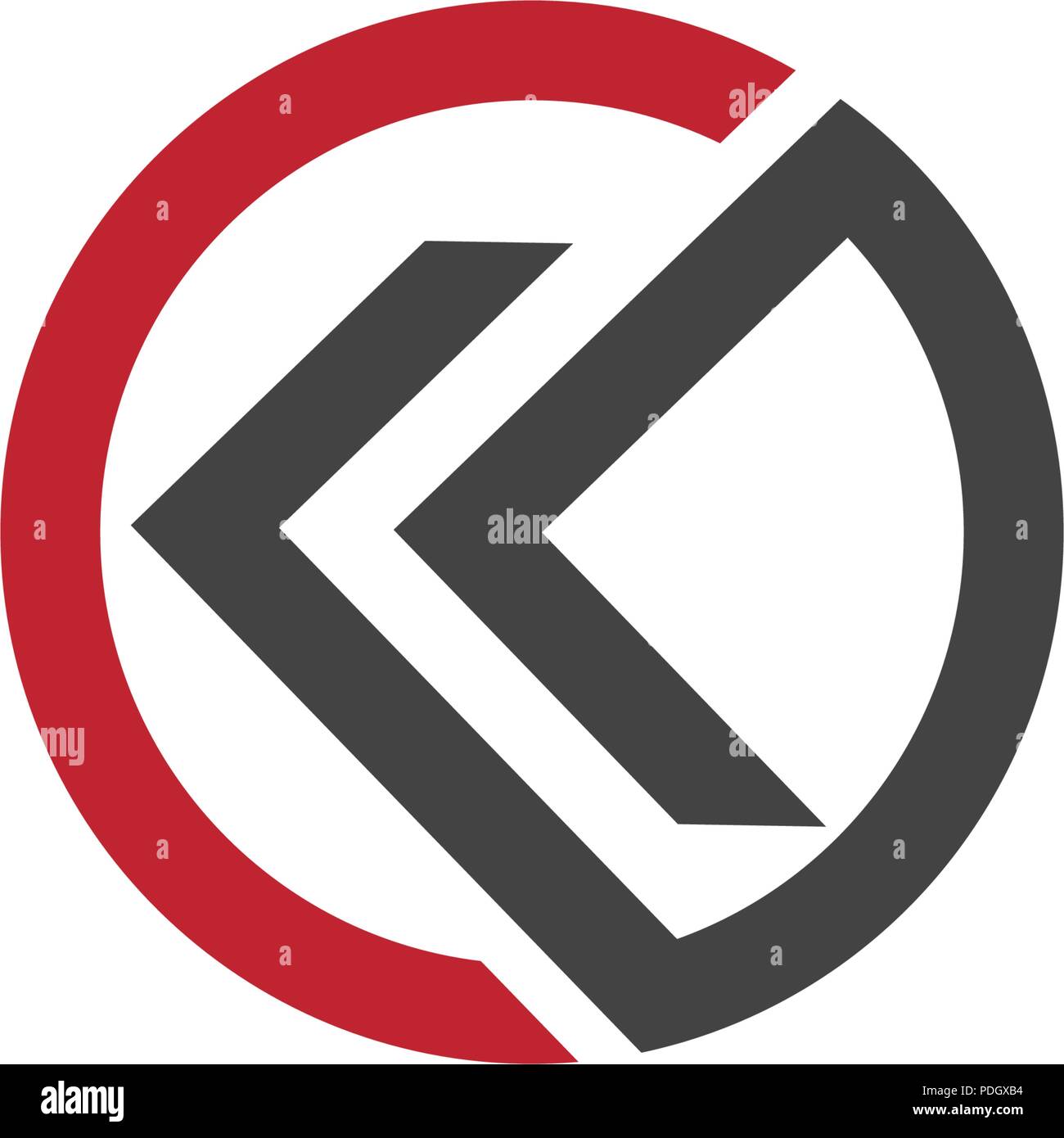 K Letter Arrow vector illustration icon Logo Template design Stock ...