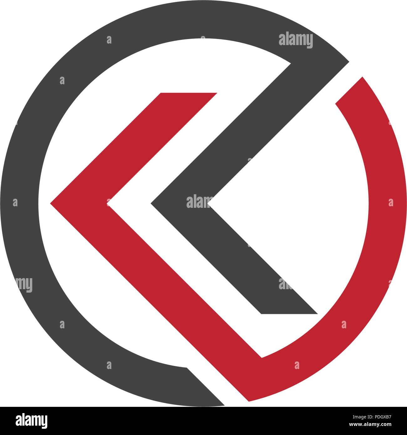 K Letter Arrow vector illustration icon Logo Template design Stock ...