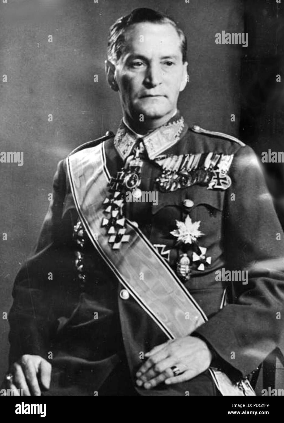 227 Miklos von Dalnoki, marszałek polny Węgier, szef kancelarii wojskowej głowy państwa Stock Photo