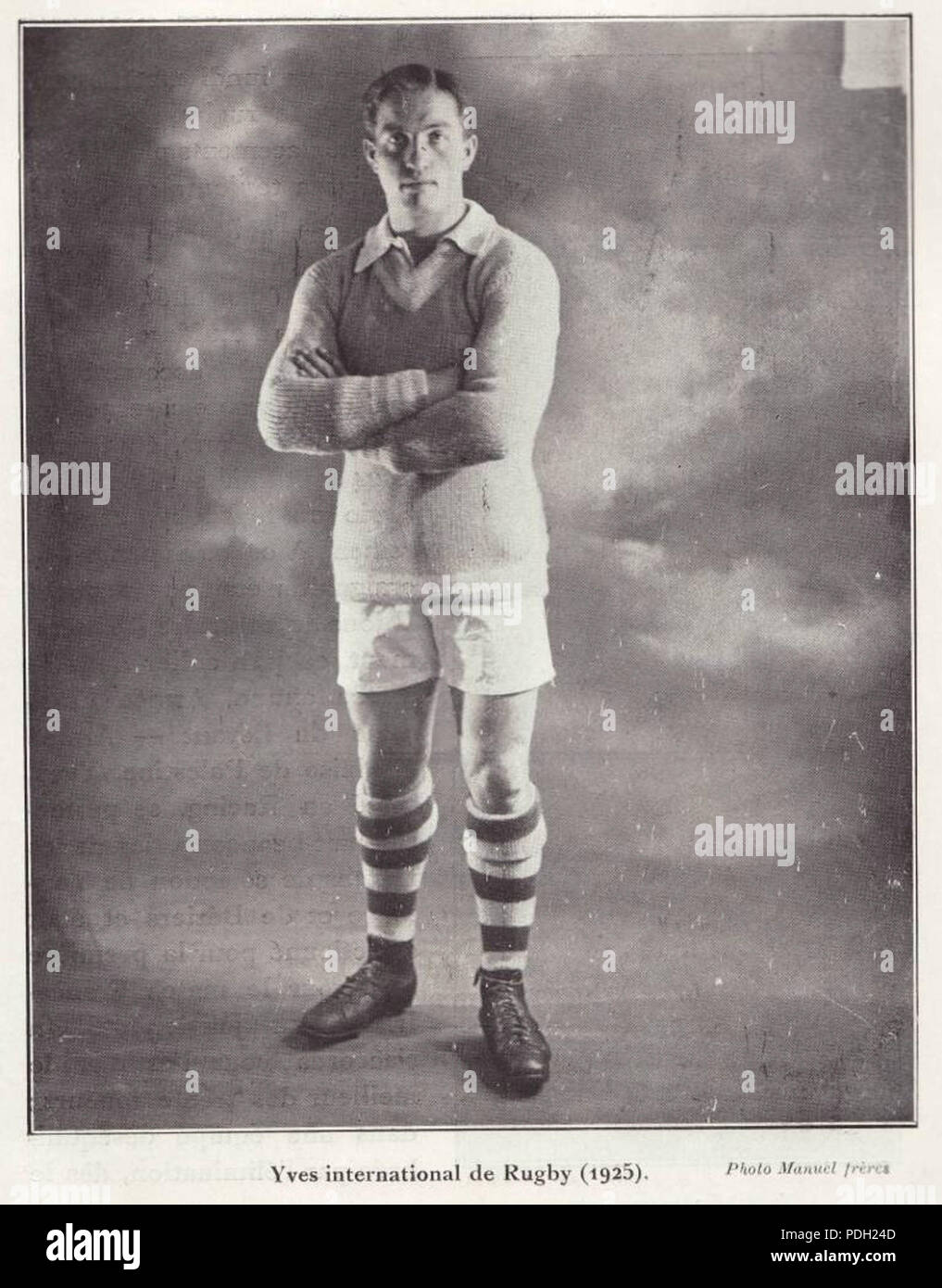 383 Yves international de rugby (1925) Stock Photo