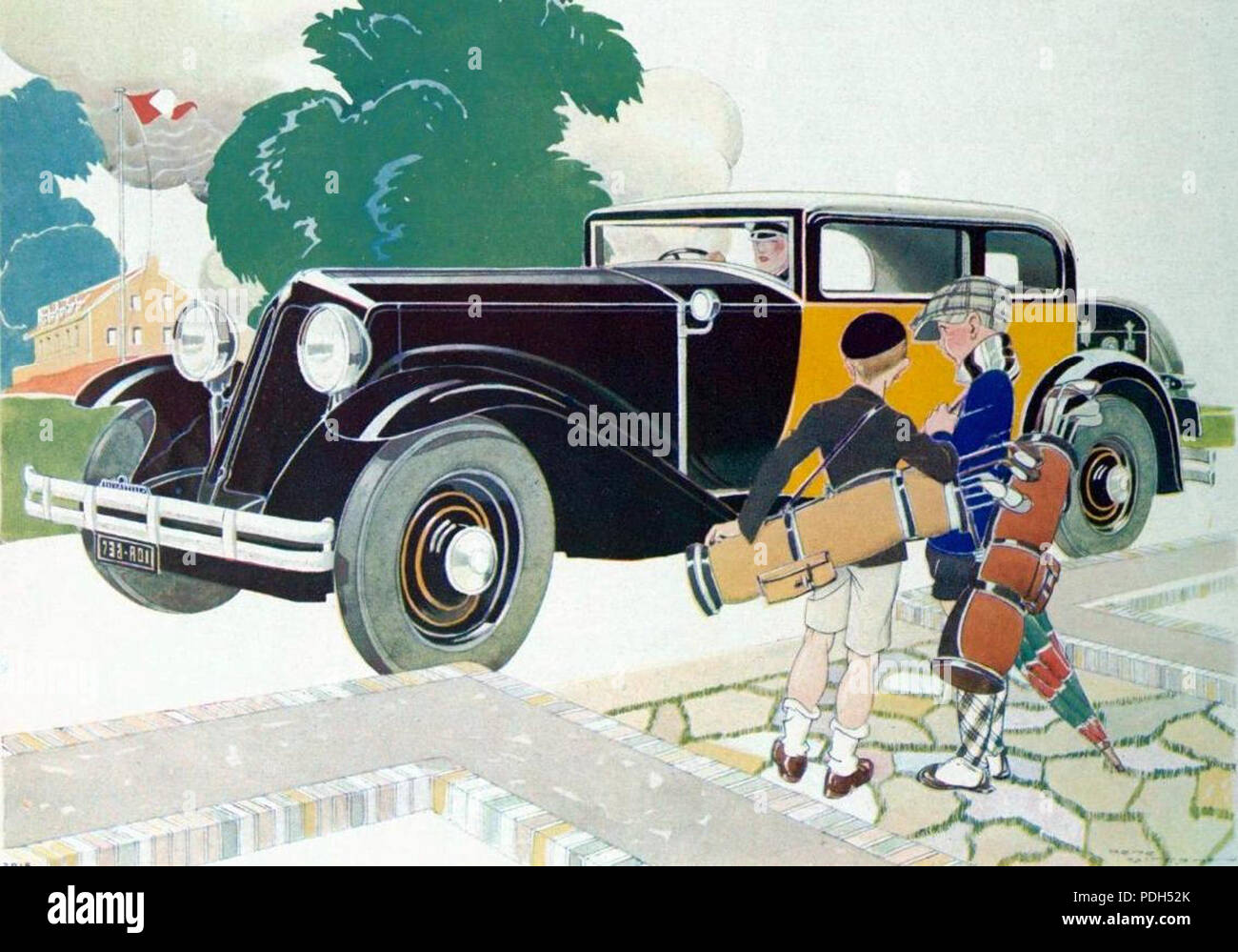 Renault 1930年代ヴィンテージ広告 Renault vintage 1930 hi-res stock photography and images - Alamy