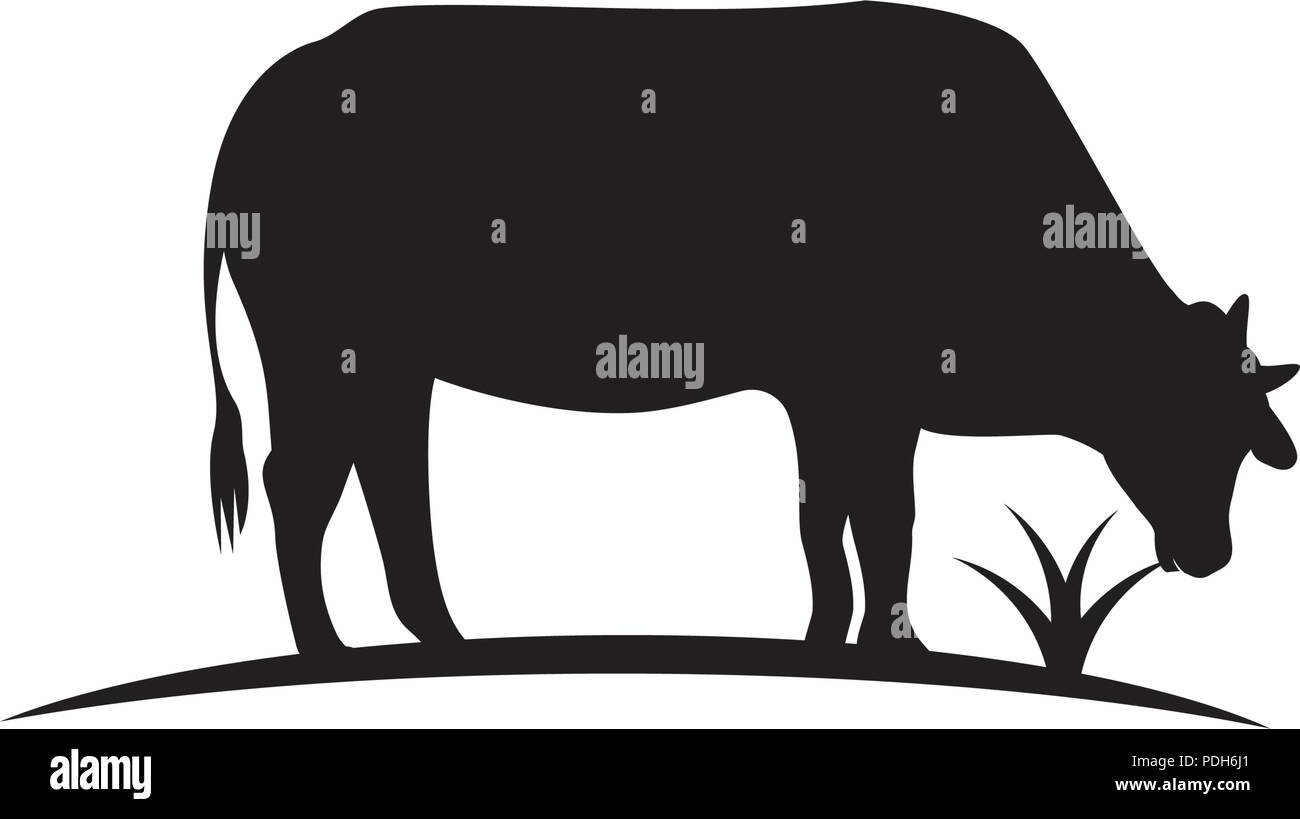 Cow Logo Template vector icon illustration design Stock Vector