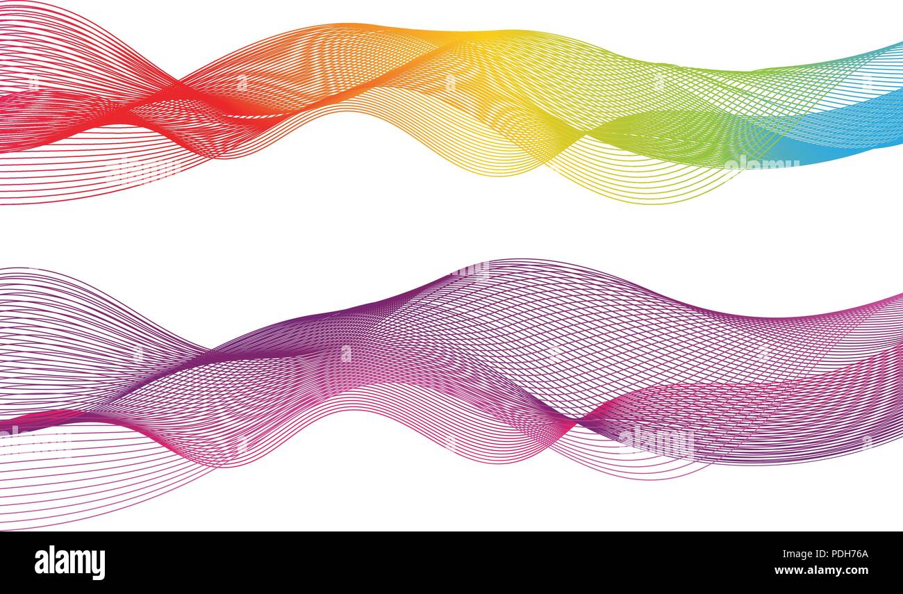 Abstract smooth color wave vector. Curve flow blue motion illustration ...