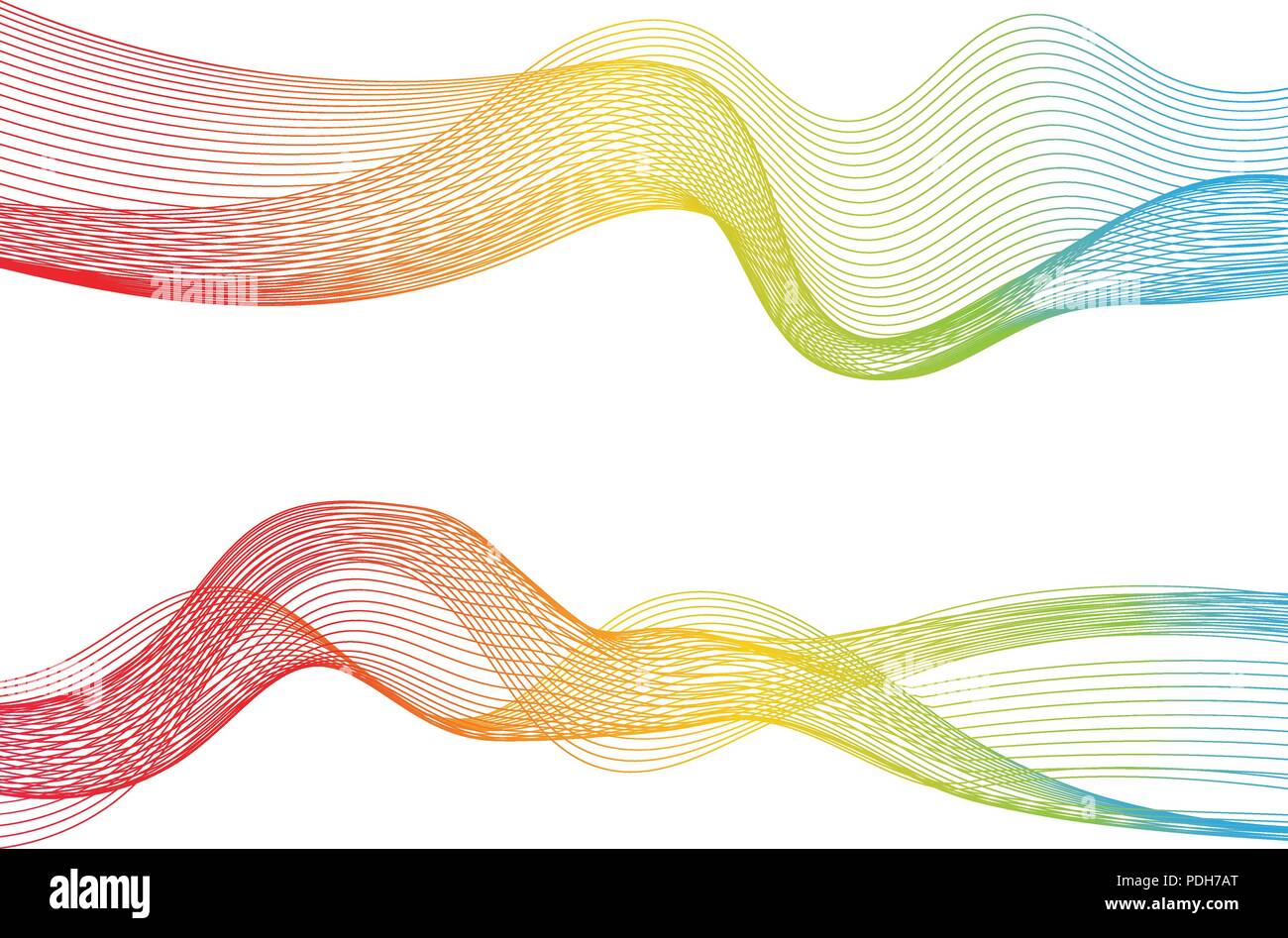 Abstract smooth color wave vector. Curve flow blue motion illustration ...