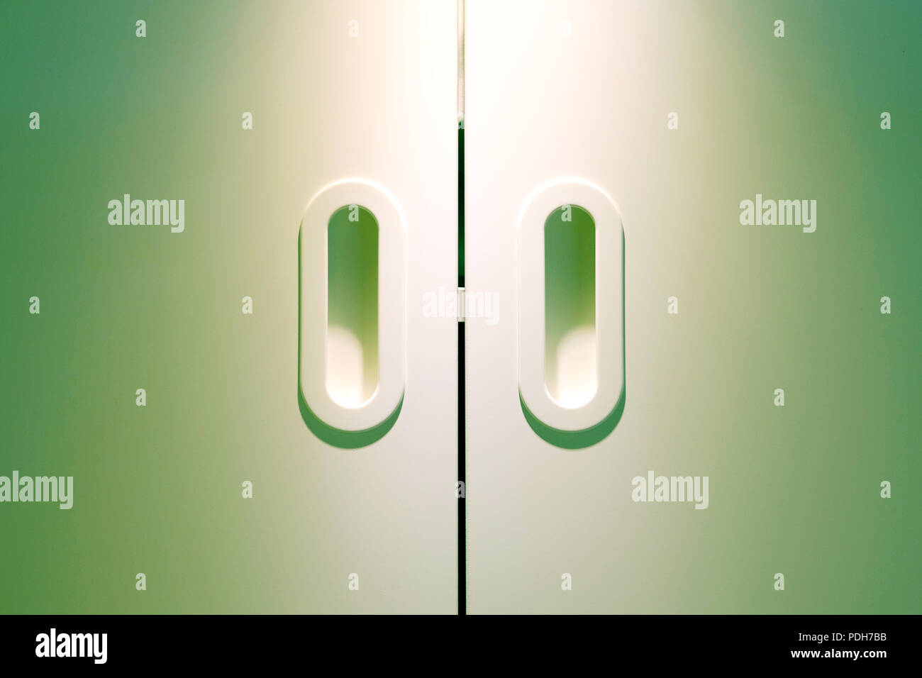 Kindergarten room with toys. Colored sliding doors to the nursery Stock Photo Alamy