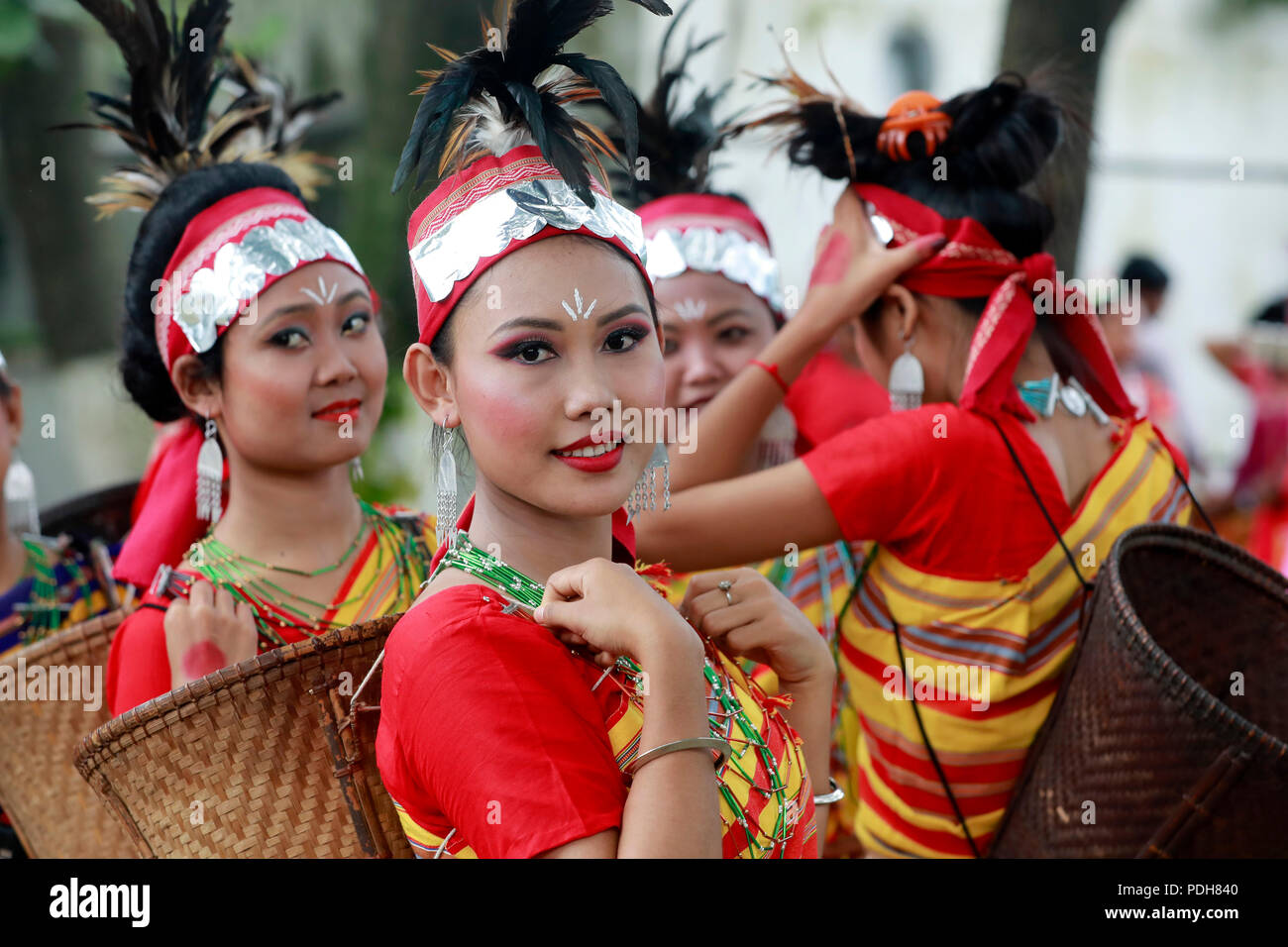 Dhaka, Bangladesh - August 09, 2018: Bangladeshi indigenous people