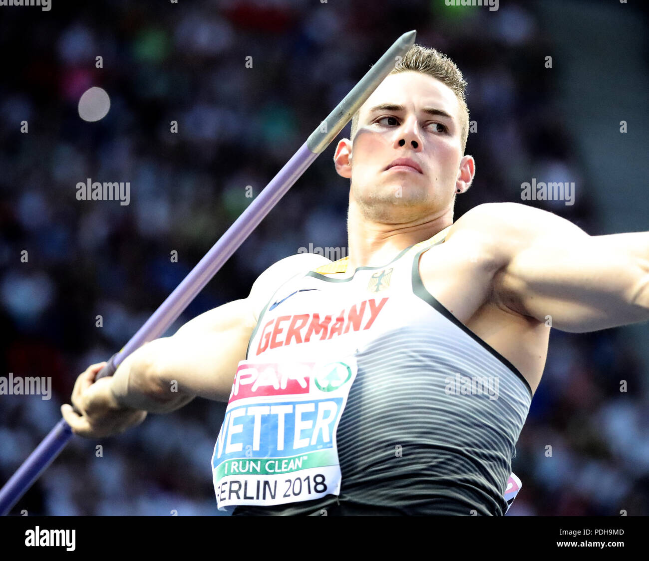 Berlin, Germany. 09th Aug, 2018. Athletics, European Athletics Championships, Olympic Stadium