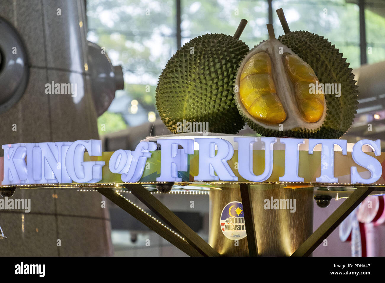 Sepang Kuala Lumpur Malaysia 9th Aug 2018 Malaysian King Of Fruit The Durian Kuala Lumpur International Airport Also Known As Klia Is The Main Malaysian International Airport And It Is The 23rd Largest