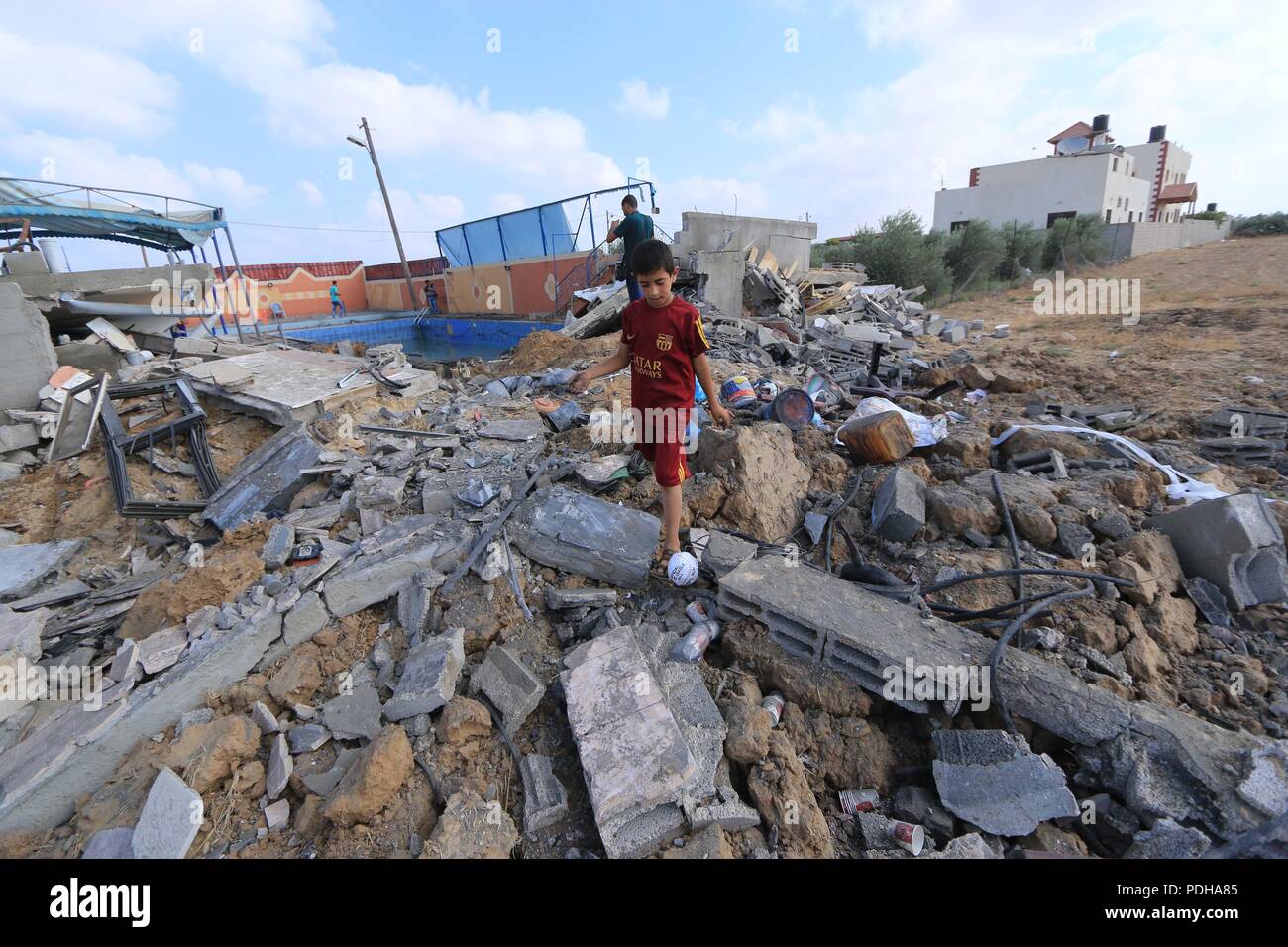 Middle Of The Gaza Strip, The Gaza Strip, Palestine. 9th Aug, 2018 ...