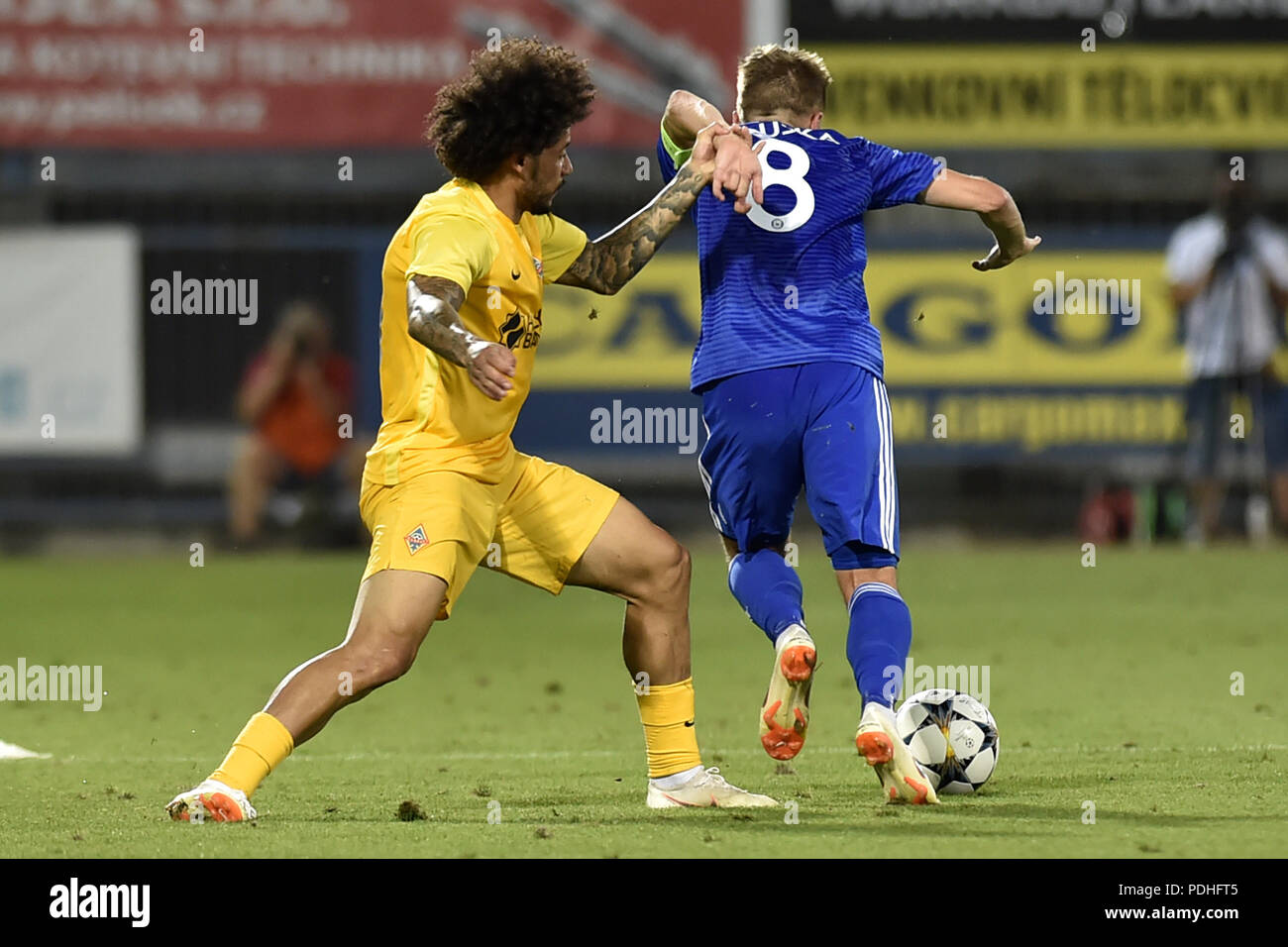 BUDAPEST, HUNGARY - FEBRUARY 15: (r-l) Isael da Silva Barbosa of