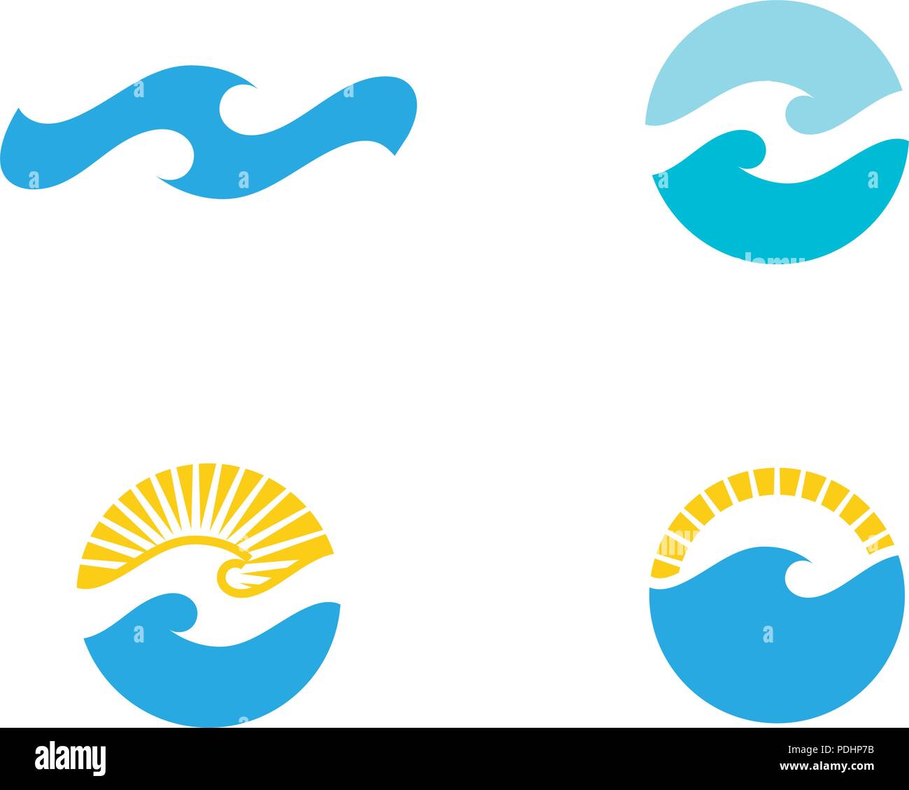 Water wave icon vector illustration design logo template Stock Vector ...