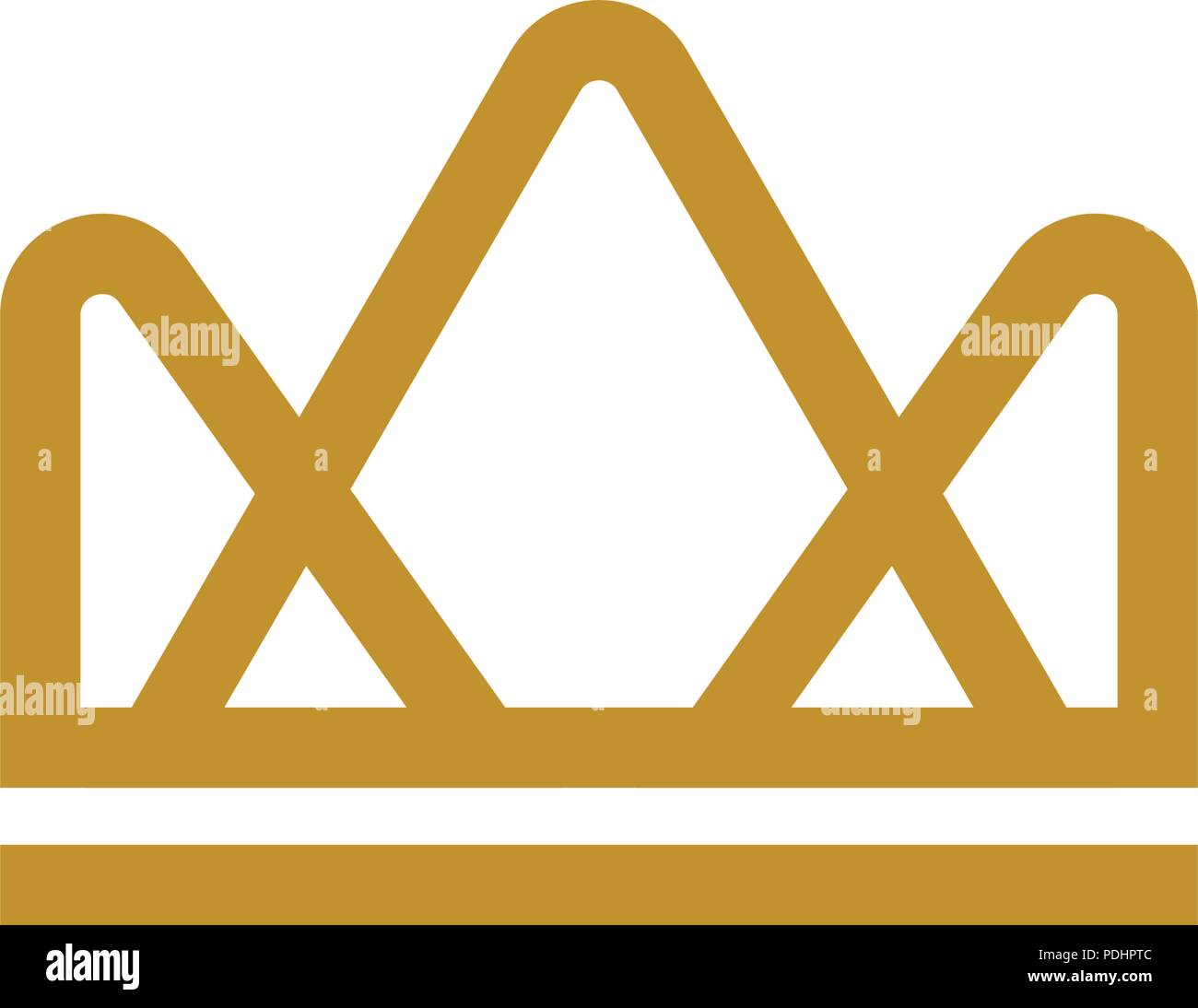 Crown Logo Template vector icon illustration design Stock Vector