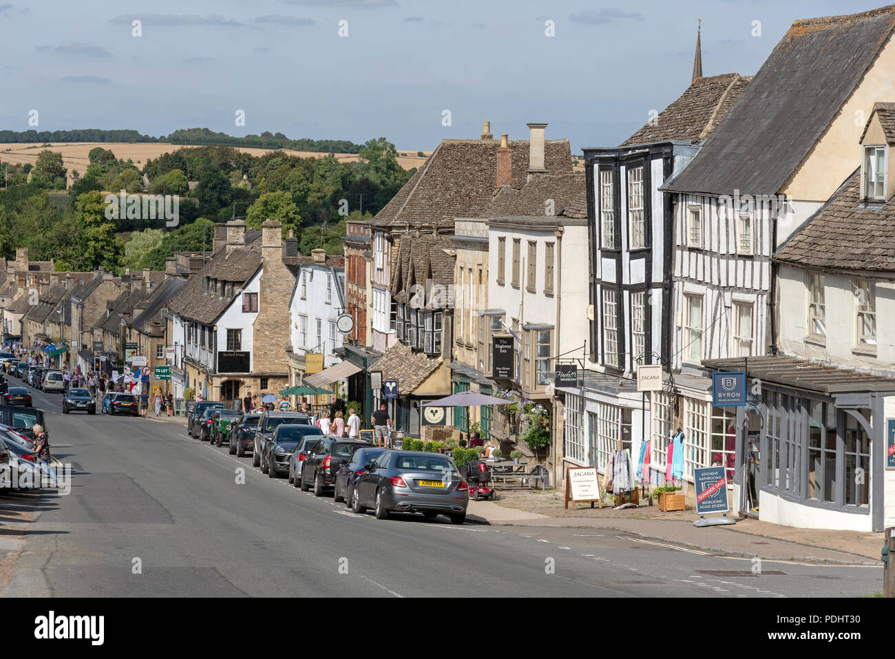 Oxfordshire town of Burford, England, UK. Popular tourist attraction