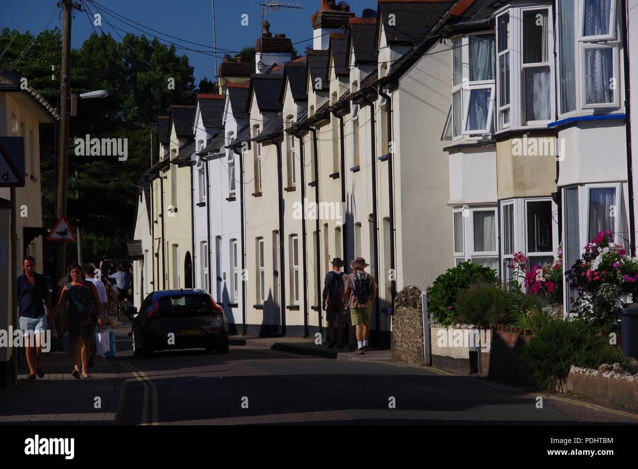 Terrace Houses along Mill Street, Sidmouth, Devon, UK Stock Photo Alamy