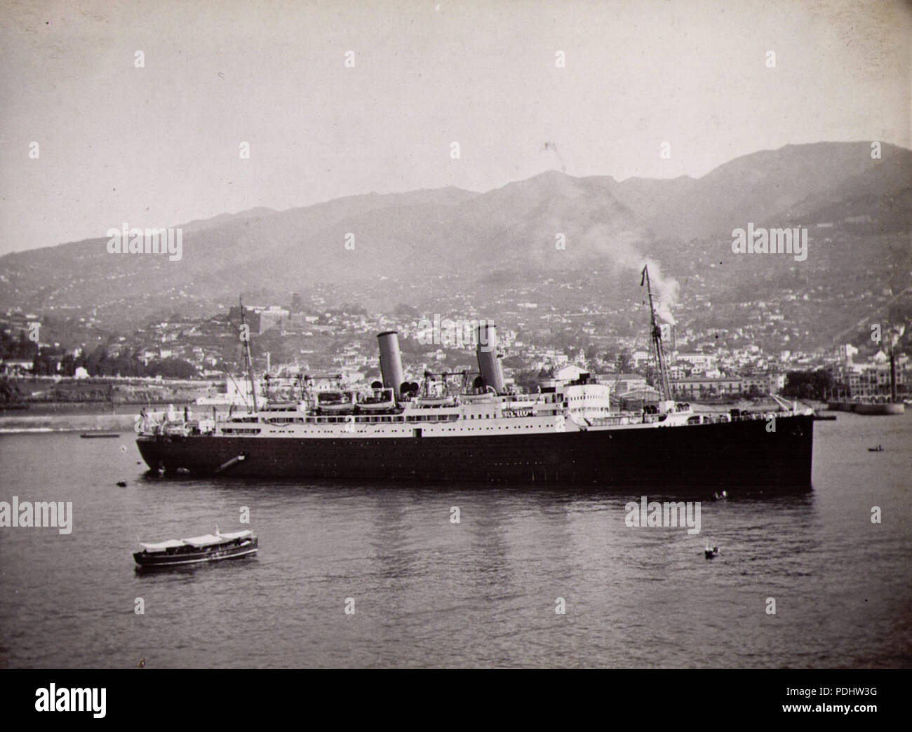 300 SS Montrose at Funchal, Madeira, 1934 Stock Photo - Alamy