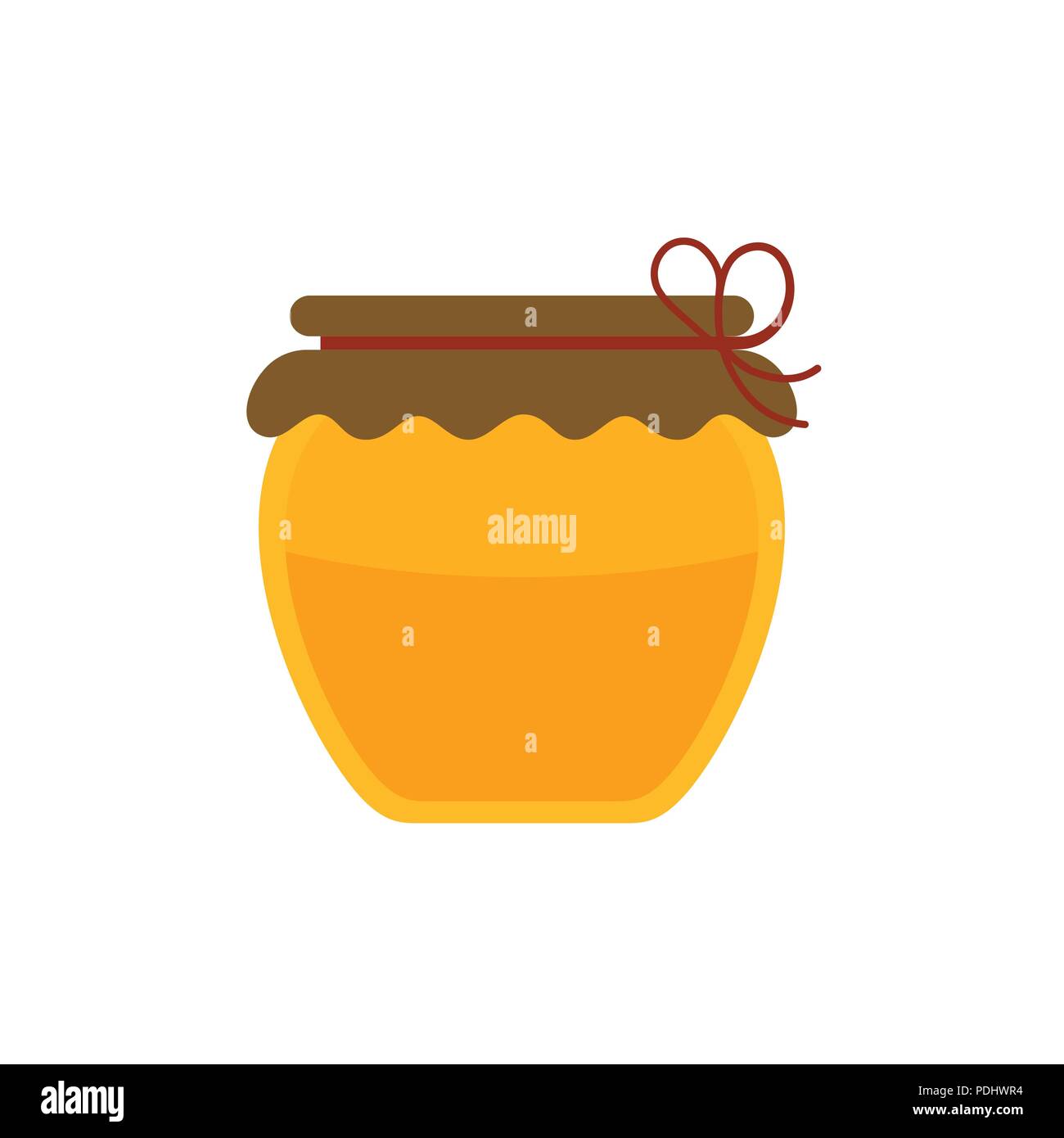 Honey jar icon in flat design Stock Vector Image & Art - Alamy