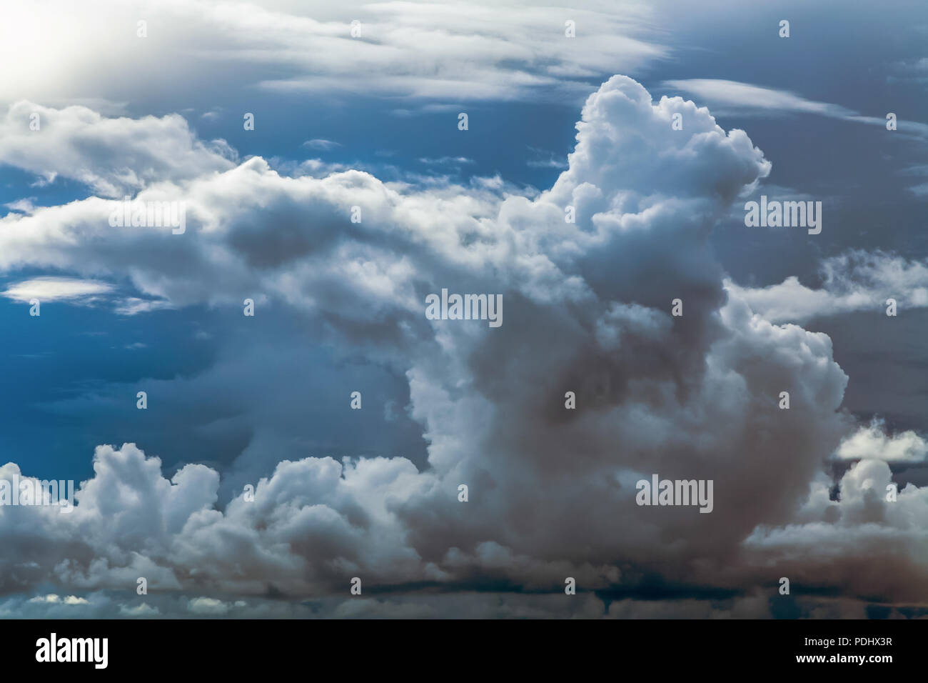 Cumulus clouds before the rain Stock Photo Alamy