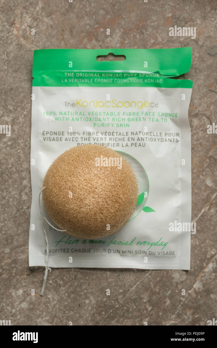 Konjac sponge eco friendly plant fibre beauty product Stock Photo Alamy