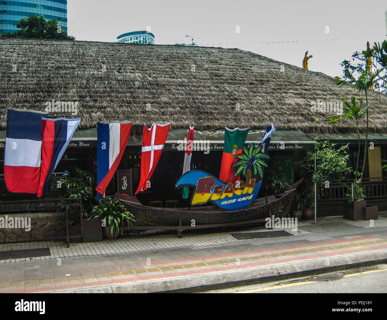 Bars and restaurant area on Jalan P Ramlee, Kuala Lumpur City Centre
