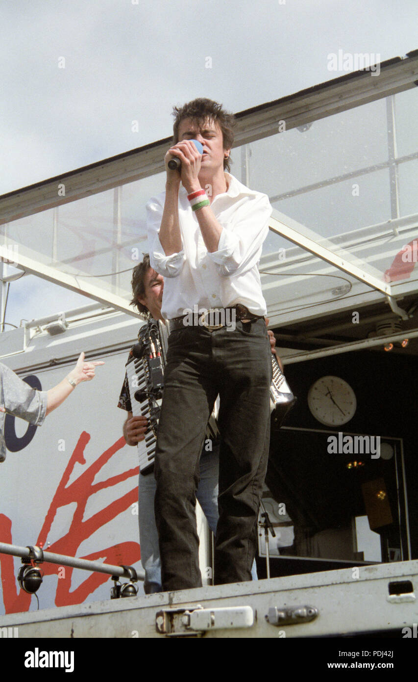 The Pogues BBC Radio 1 One Roadshow Plymouth Hoe 10 August 1993 Stock Photo Alamy