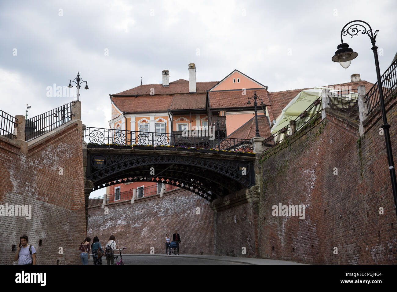 Bridge of lies in Sibiu, Romania Stock Photo - Alamy