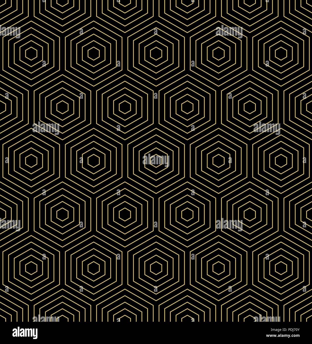 Seamless Abstract Vector Pattern With Hexagons Stock Vector Image & Art ...