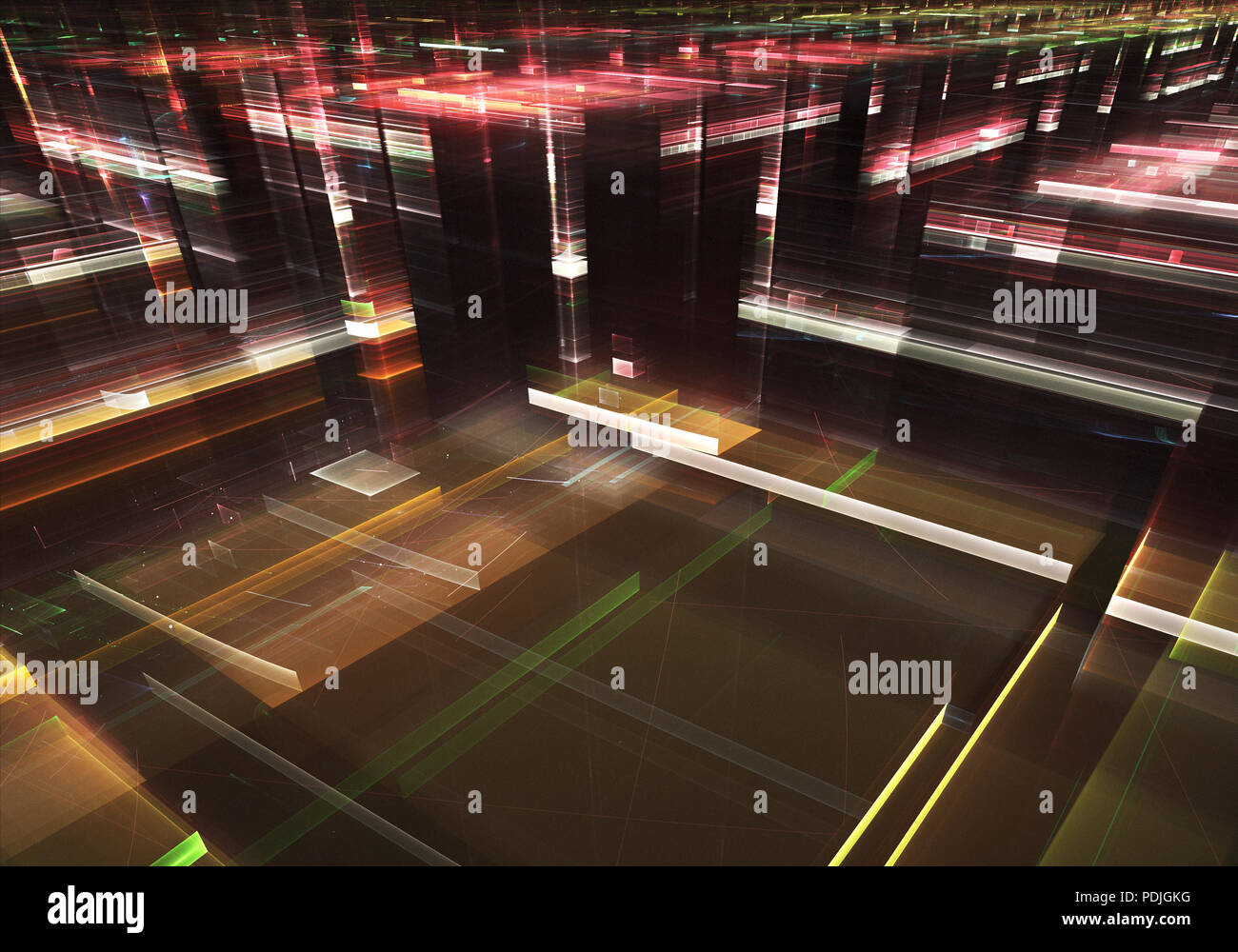 Abstract technology 3D illustration Stock Photo - Alamy