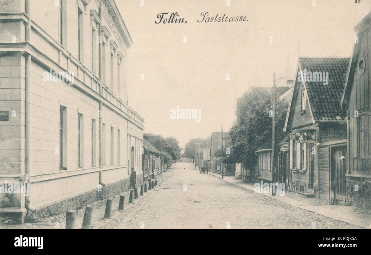 370 Viljandi, Posti tn, ca 1905 Stock Photo