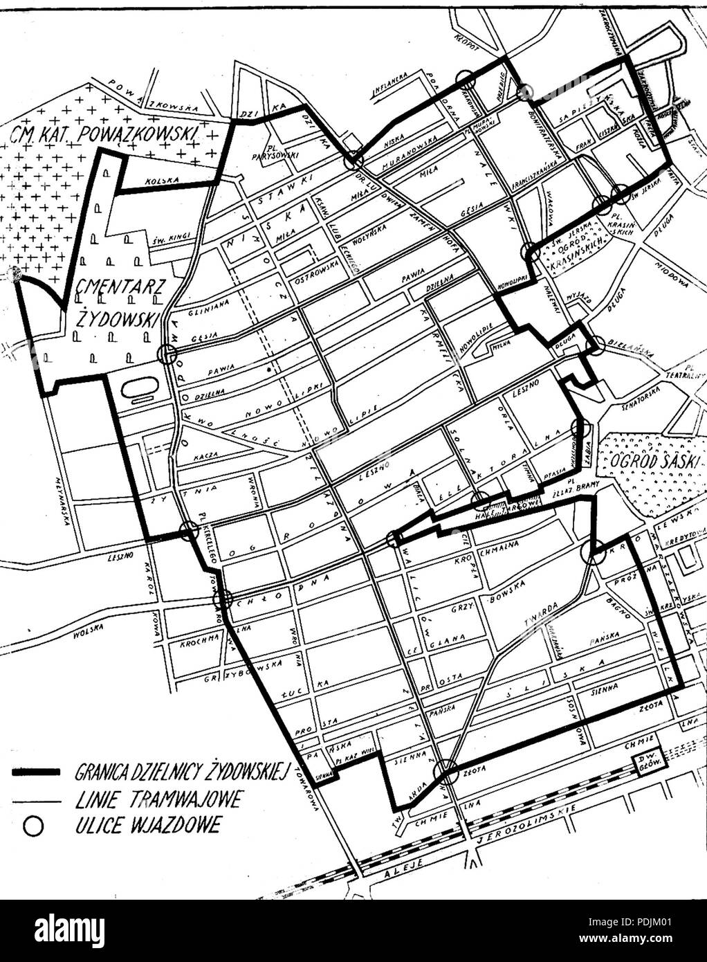 Ghetto map Black and White Stock Photos & Images - Alamy