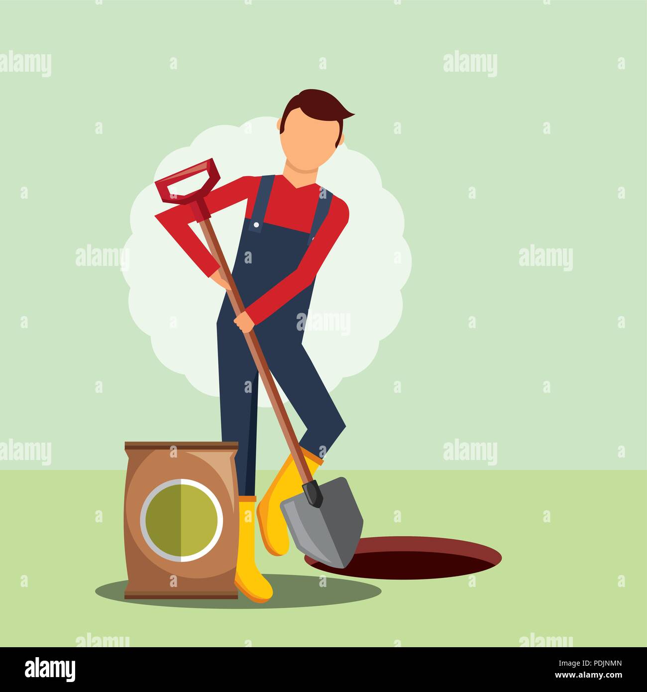 Toil the soil Stock Vector Images Alamy