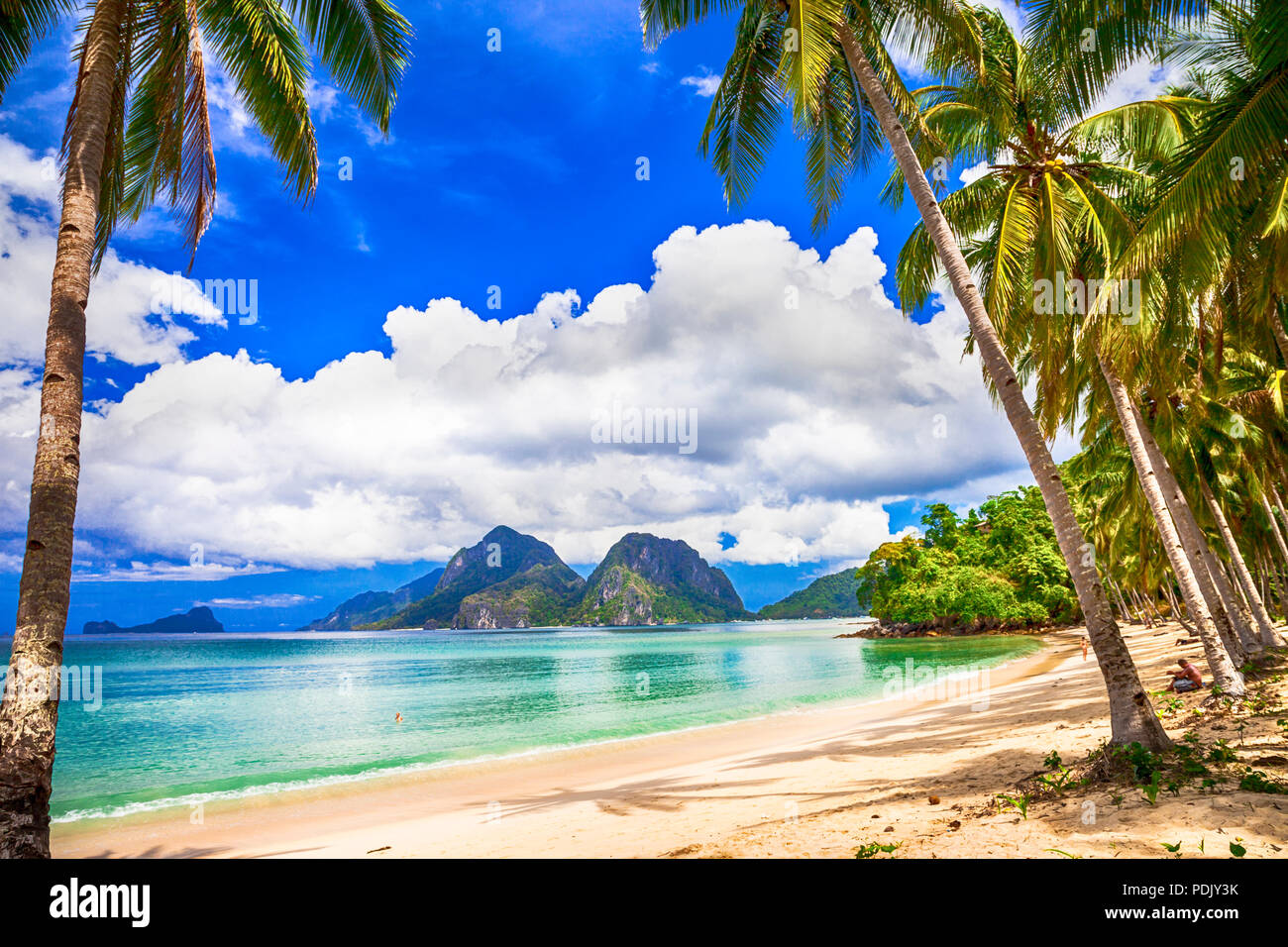 Beautiful beach of Palawan. Philippines. Stock Photo